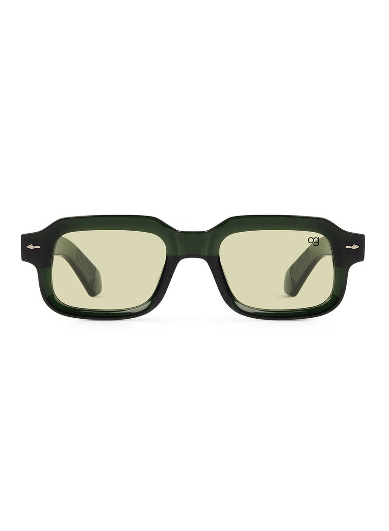 Woggles Designer Green Square Sunglasses| Men & Women| 100% Uv Protection - Image 4