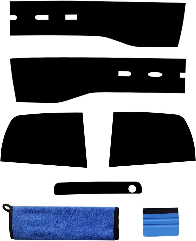 NDRUSH Tail Light Tint Vinyl Blackout Rear Light Tint Film Precut Overlay Wrap Cover Compatible with 2011-2014 Dodge Charger - Image 5