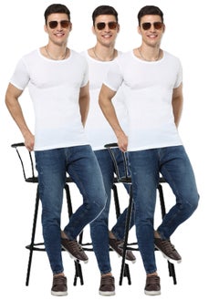 Platinum Collection Double-Knit 100% Cotton Mens Vest Undershirt T-Shirt Ultrasoft Breathable Short Sleeve Pack of 3 - pzsku/ZA65F77E4445AD3C34751Z/45/1741163834/ff3f9e8c-aef9-4a9a-af96-7285f00c434a