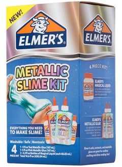 ELMER'S ELMER'S Slime Supplies Kit, Include Metallic Glue, Magical Liquid Slime Activator, 4 Piece Kit  - Image 3