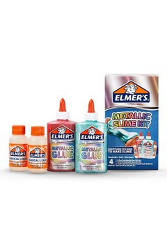 ELMER'S ELMER'S Slime Supplies Kit, Include Metallic Glue, Magical Liquid Slime Activator, 4 Piece Kit  - Image 1