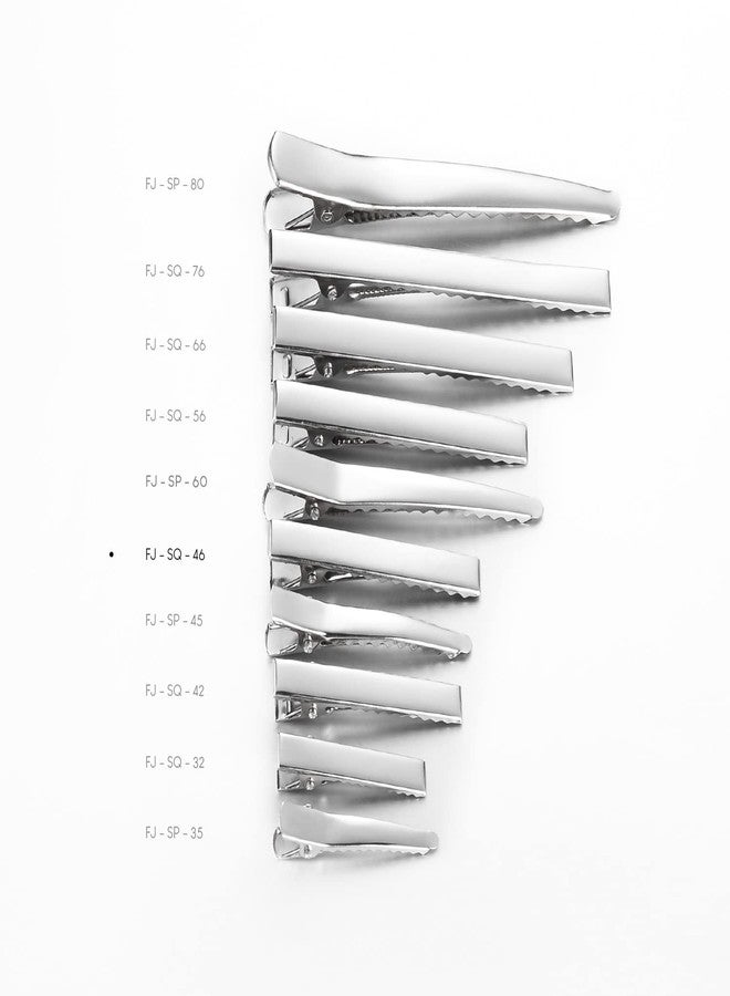 UJOY Flat Metal Single Prong Alligator Duckbills Diy Barrette Bow Silver Hair Clips For Women (Pack Of 50, 3.2Cm) - Image 4