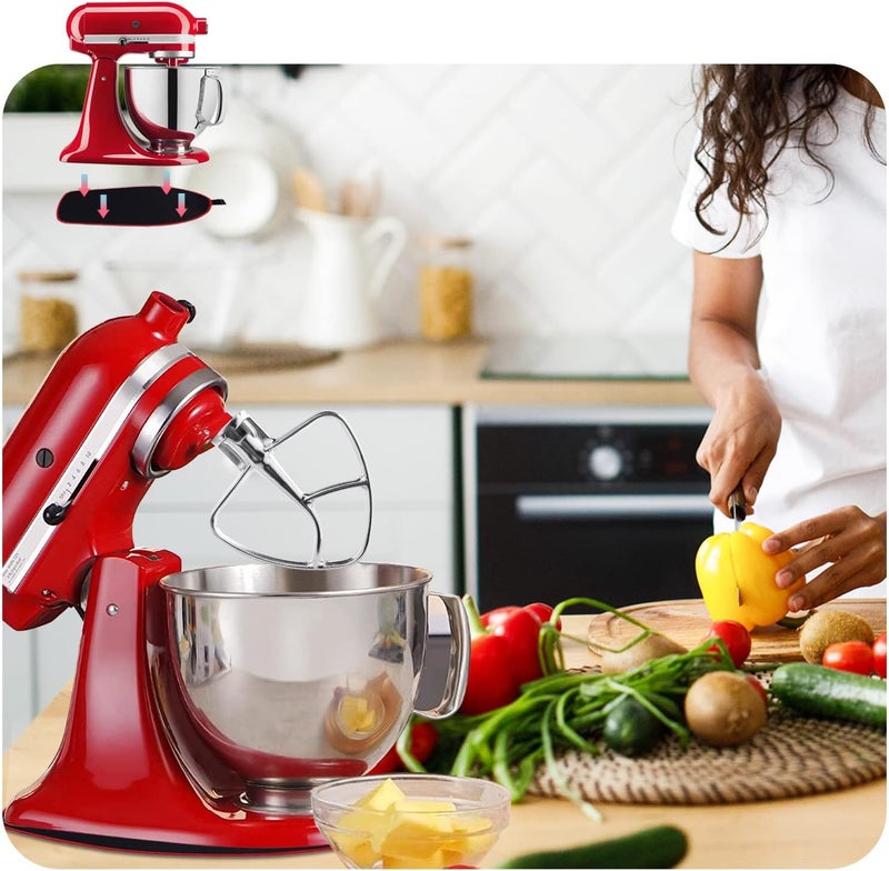 Moloudan Stainless Steel Flat Beater for KitchenAid 4.5-5 Quart Tilt-Head Stand Mixers, Paddle Attachment for KitchenAid Mixer Accessory, Dishwasher Safe, and Mixer Sliding Mat - Image 2