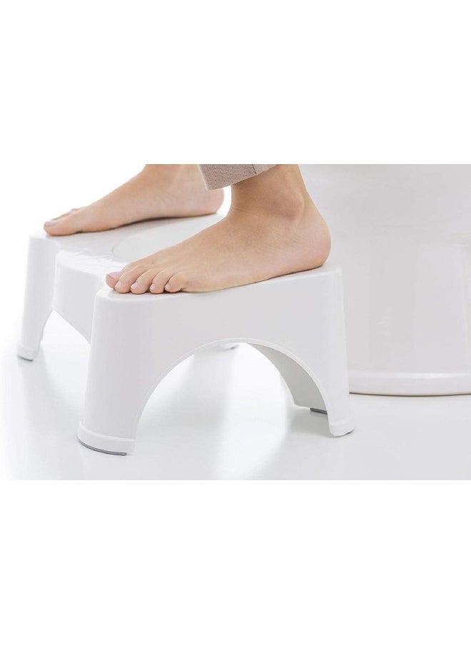MOMENT Toilet Stool Non-Slip Plastic Potty Stool Squatting Posture Poop Stool Portable Step Stool For Adults Kids Improve Bathroom Posture And Comfort  - Image 5