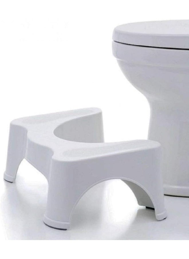 MOMENT Toilet Stool Non-Slip Plastic Potty Stool Squatting Posture Poop Stool Portable Step Stool For Adults Kids Improve Bathroom Posture And Comfort  - Image 2