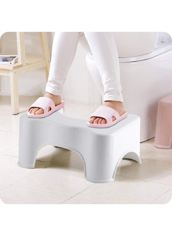 MOMENT Toilet Stool Non-Slip Plastic Potty Stool Squatting Posture Poop Stool Portable Step Stool For Adults Kids Improve Bathroom Posture And Comfort  - Image 4