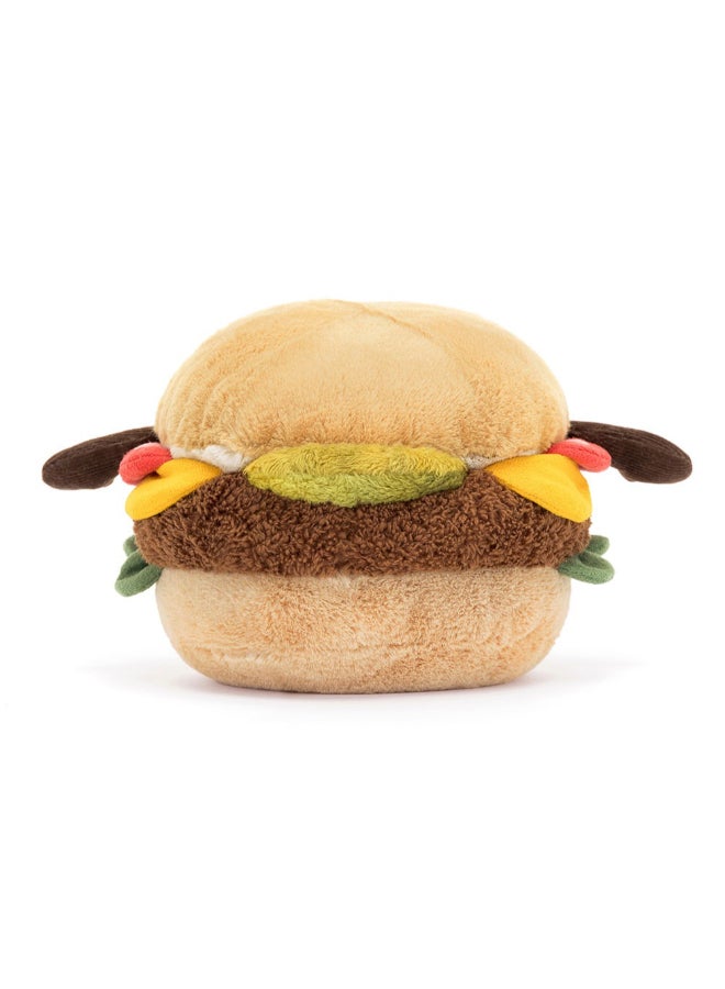 Jellycat Amuseables Burger Plush – Soft Stuffed Toy with Cordy Legs, Cute Valentine’s Gift for Kids & Adults, Collectible Jellycat, 12cm - Image 3