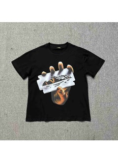 Generic Mens CORTEIZ Tees Summer Casual Print Loose Fit White  - Image 3