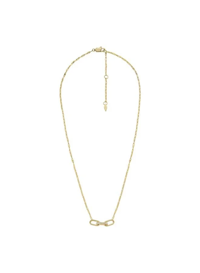 FOSSIL Heritage Gold Pendant Necklace
