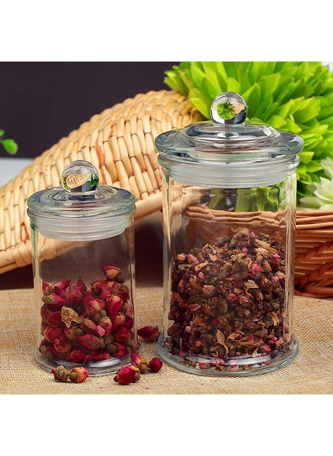 sulfar Glass Storage Jar Sealed Moisture-proof Food Storage Jars With Lid 750 ml Glass Jar (Pack of 4) Transparent  - Image 4