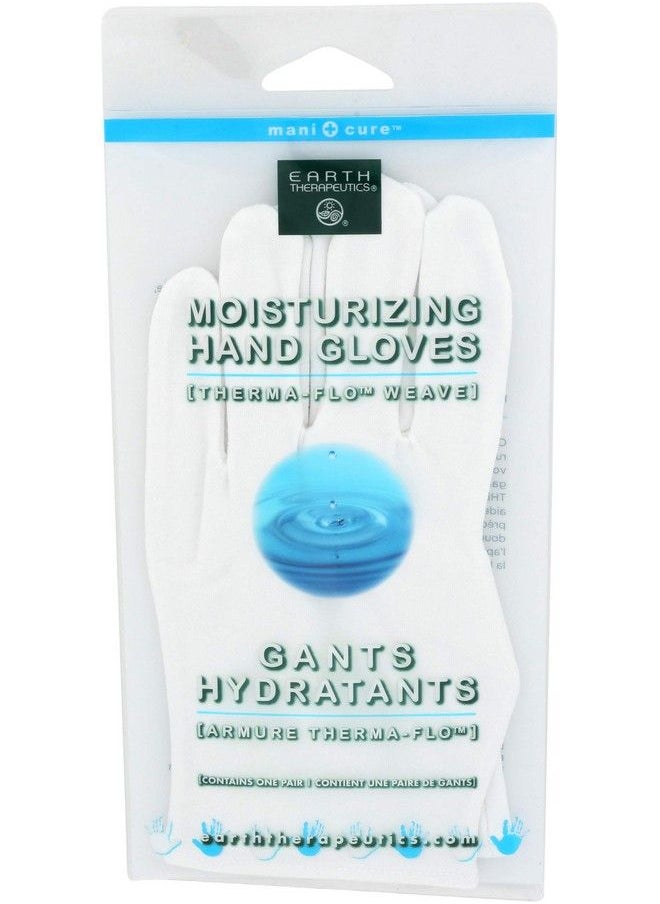 Earth Therapeutics Gloves Moisturizing White 1 Count  - Image 2