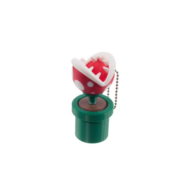 minihope Piranha Plant Click Keychain â€“ Stress Relief Fidget Toy for Adults â€“ Cute Monster Decor & Portable Desk Clicker â€“ Eco-Friendly PLA - Image 1