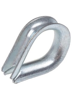 China 5 x 10MM Wire Rope Thimbles - Galvanised Steel Commercial Loop, Rigging Strap, Heavy Duty, Eyelet Rings  - Image 1