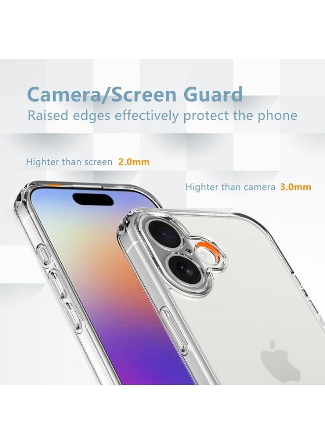 Raxoom Designed for iPhone 17 Case â€“ Anti-Yellowing Clear Shockproof Phone Cover with [2 Pack] Tempered Glass Screen Protector, 9H Hardness, Military-Grade Drop Protection, Supports Fingerprint Unlocking - Image 5