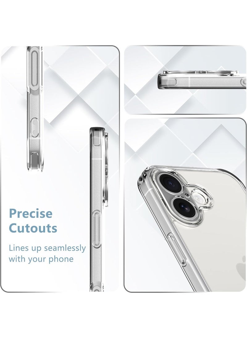 Raxoom Designed for iPhone 17 Case â€“ Anti-Yellowing Clear Shockproof Phone Cover with [2 Pack] Tempered Glass Screen Protector, 9H Hardness, Military-Grade Drop Protection, Supports Fingerprint Unlocking - Image 4