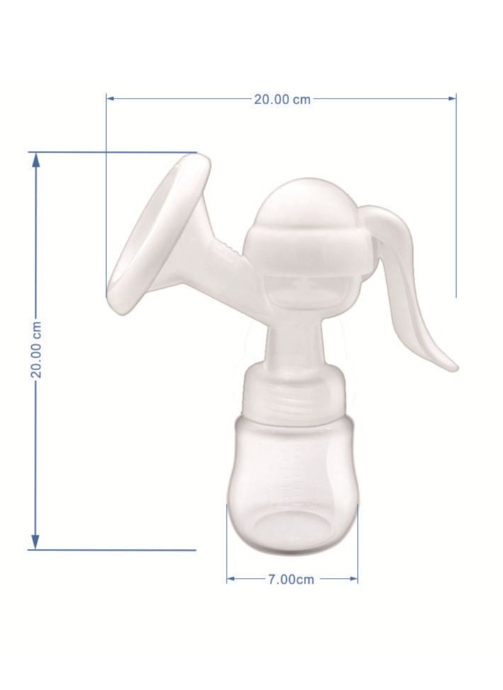 Bimirth Manual Silicone Breast Pump With Adjustable Suction With 1 Feeding Bottle，3 Breastmilk Bag  - Image 4