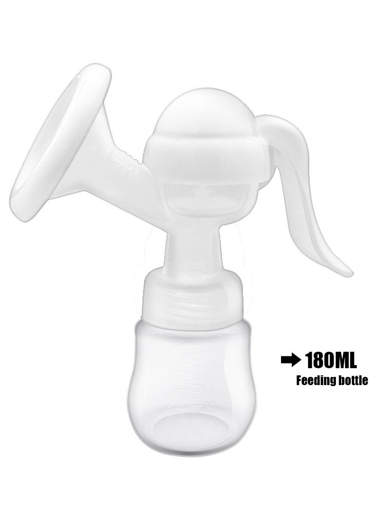 Bimirth Manual Silicone Breast Pump With Adjustable Suction With 1 Feeding Bottle，3 Breastmilk Bag  - Image 5