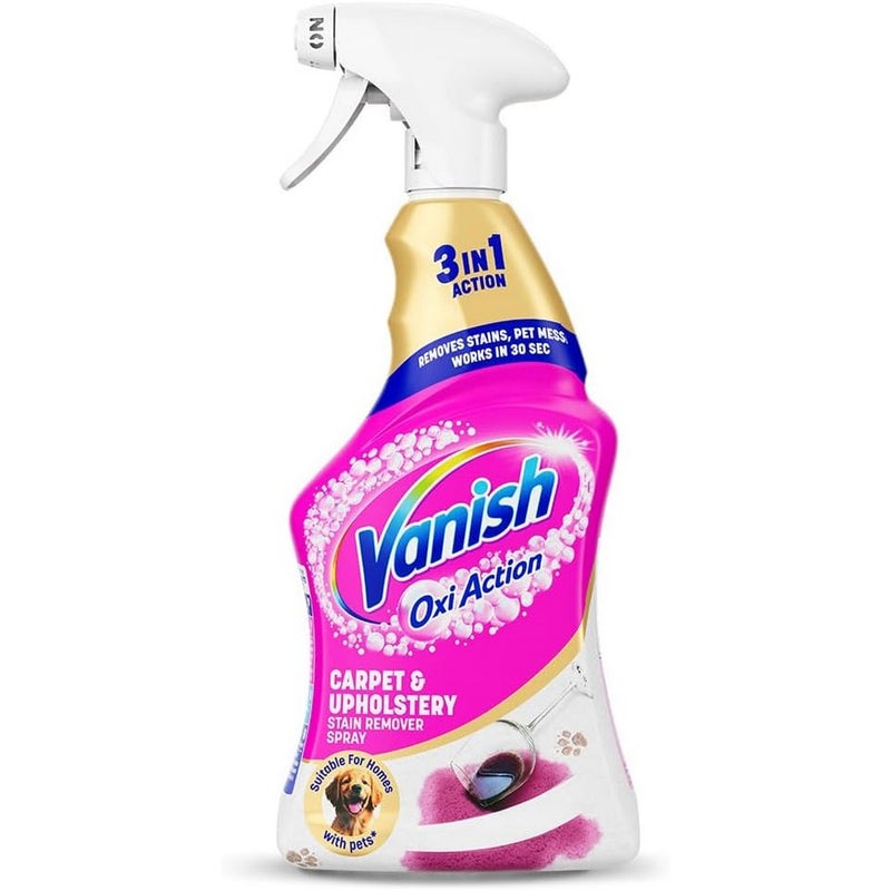 Vanish Oxi Action Carpet Spray 500ml – Powerful Stain Remover for Carpets, Rugs & Upholstery, Removes Tough Dirt & Odors - Image 1