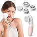 Vanity Planet Raedia Facial Cleansing Brush - Electric Facial Cleansing Brush with 4 Exfoliating Brush Heads - Waterproof, Handheld, Lightweight for Face Scrubber and Exfoliating Face - Dusty Pink - Image 2
