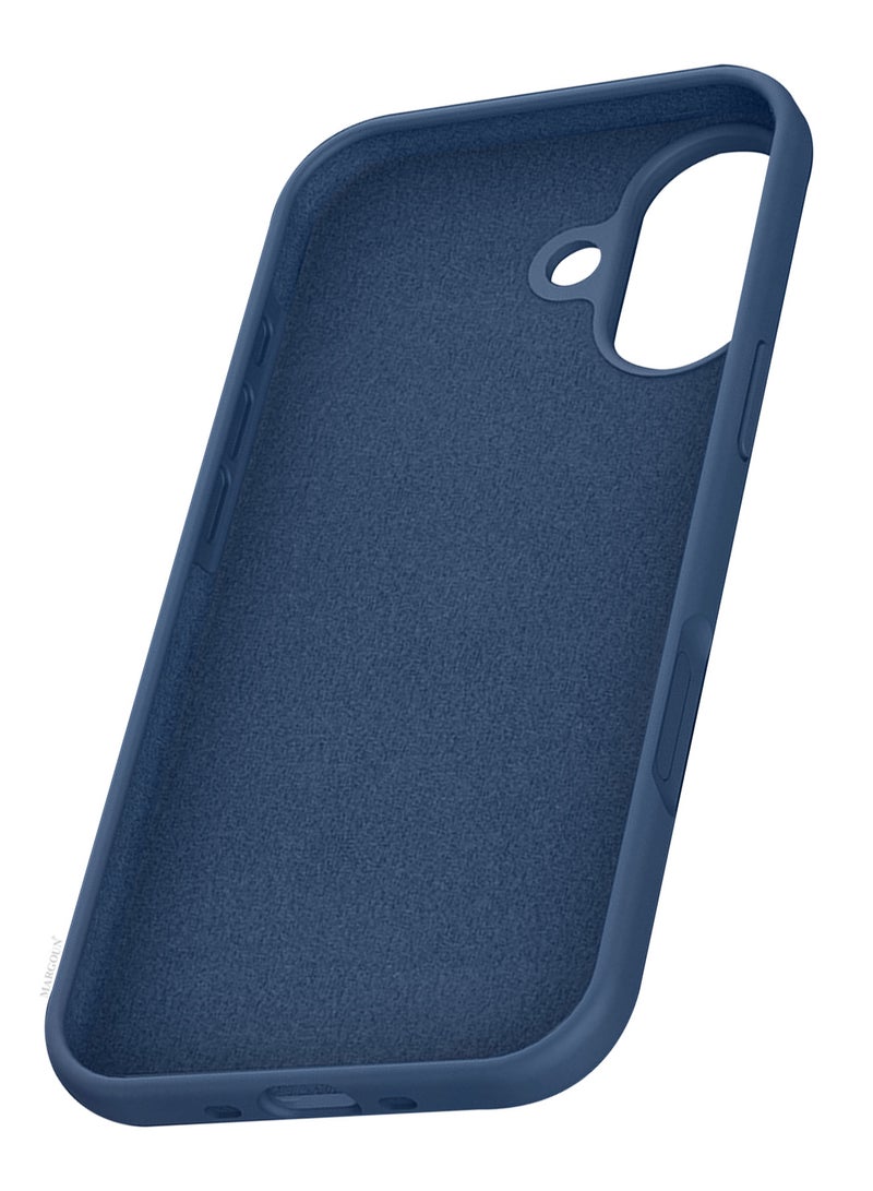 CATANES 2 Packs Silicone Protective Phone Case for iPhone 17 - Soft Anti-Scratch Microfiber Lining Ultra Slim Drop Protection Phone Cover with Privacy Screen Protector - Blue - Image 5