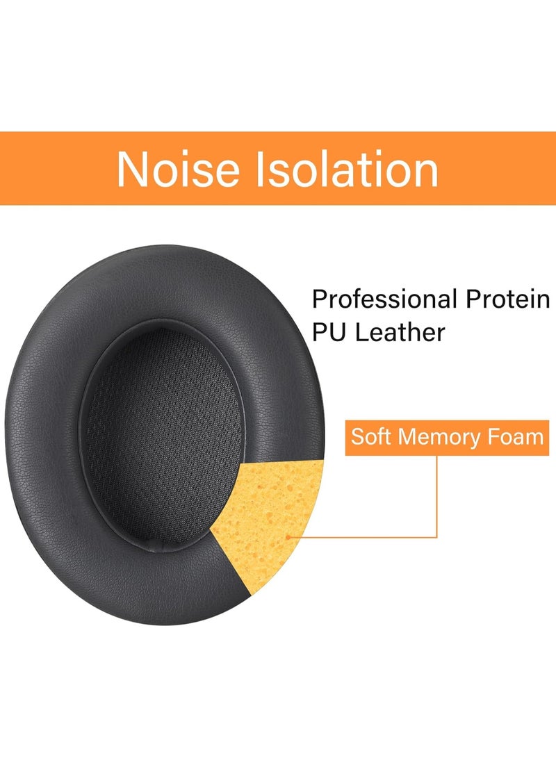 KISSUN Headphone Earpad for Beats Studio 3 Replacement Ear Pads Grey, Beats Studio Wireless Replacement Ear Pads Replacement Earpads for Beats Studio 3 Beats Studio 2,Beats Studio 3 Wireless Ear Cushions (Titanium Black) - Image 5
