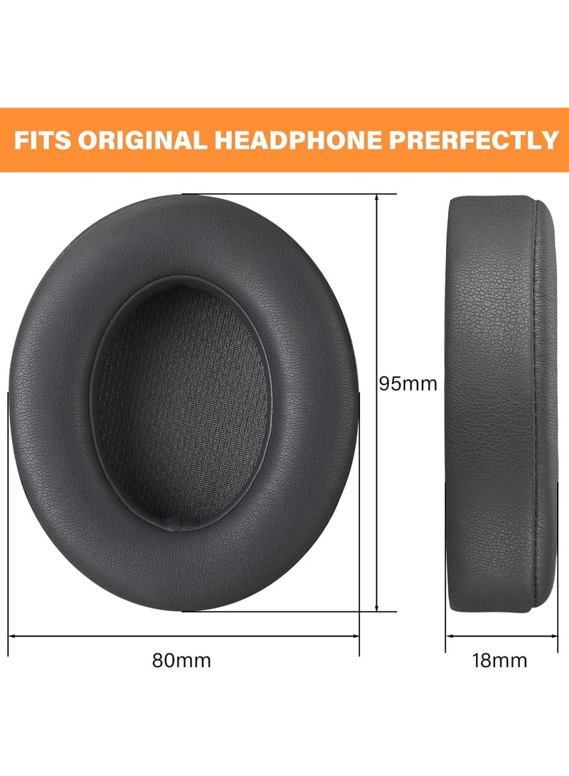 KISSUN Headphone Earpad for Beats Studio 3 Replacement Ear Pads Grey, Beats Studio Wireless Replacement Ear Pads Replacement Earpads for Beats Studio 3 Beats Studio 2,Beats Studio 3 Wireless Ear Cushions (Titanium Black) - Image 2