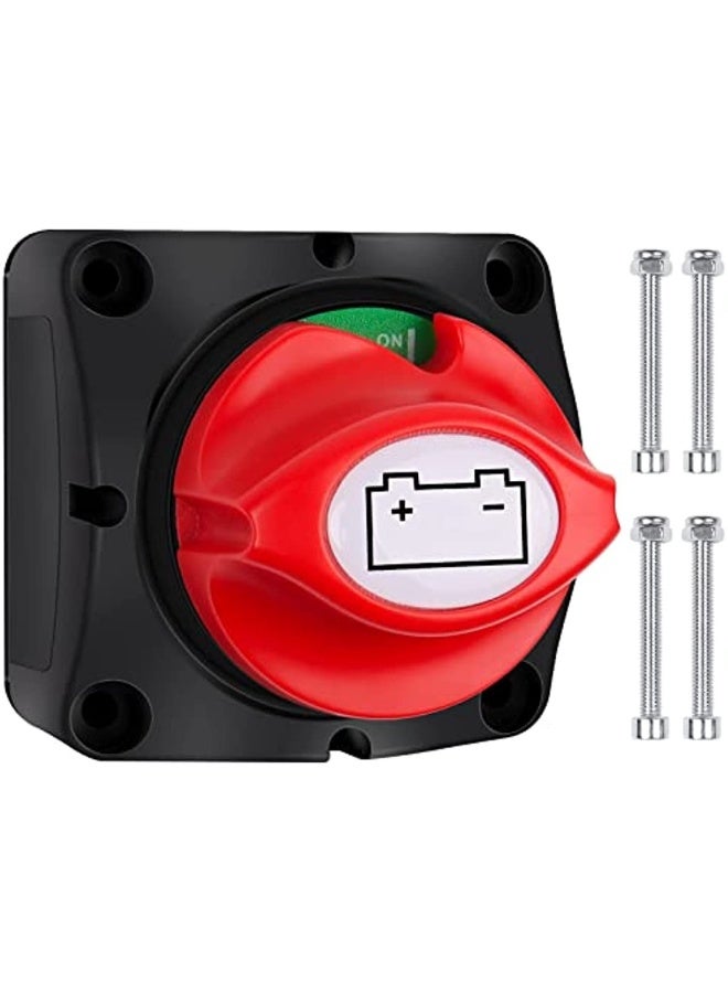 Battery Isolator Switch 12 V 24 V 48 V Battery Switch 1-2-Both-Off 275 A Main Switch Power Switch Battery Disconnect Master For Car Truck Boat Yacht Caravan Motorcycle Car - Image 1