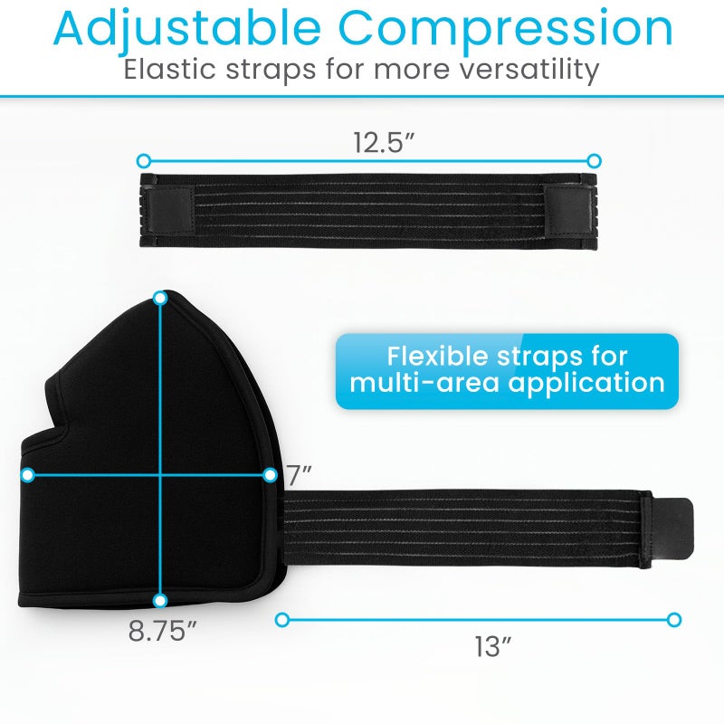 Arctic Flex Multi-Purpose Ice Pack Wrap - Reusable Gel Ice Packs for Ankle Injuries, Hot & Cold Compression Therapy for Pain Relief, Plantar Fasciitis, Achilles Tendonitis, Knee, Elbow & Hand Pain - Image 4