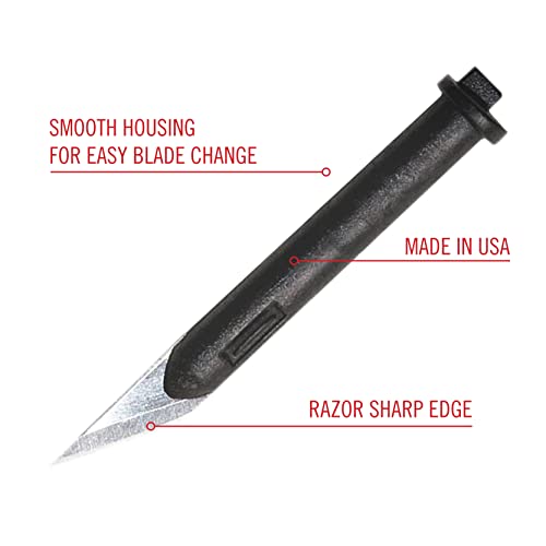 Excel Blades #65 Hobby Replacement Blades, Set of 6 Carbon Steel Blades for Precision Cutting & Trimming, Multi-Purpose Professional, Hobby, and Crafting Tools - Made In USA - Image 2