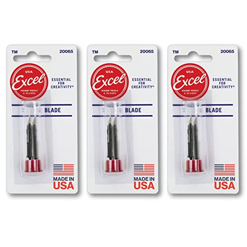 Excel Blades #65 Hobby Replacement Blades, Set of 6 Carbon Steel Blades for Precision Cutting & Trimming, Multi-Purpose Professional, Hobby, and Crafting Tools - Made In USA - Image 1