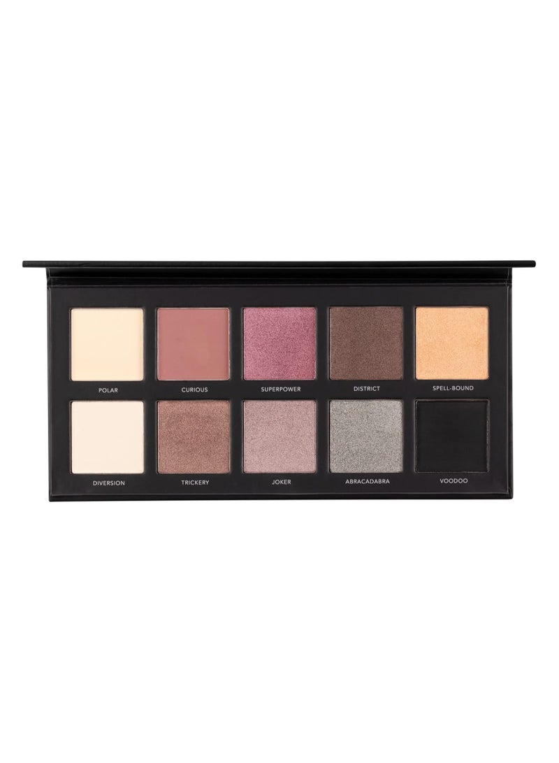 LAROC PRO Pandora's Box Eyeshadow Palette High Pigment Smokey Nude and Neutral Matte and Metallics Taupe Brown White Gold and Black Eyeshadow Eye Shadow Makeup Palette - Image 1