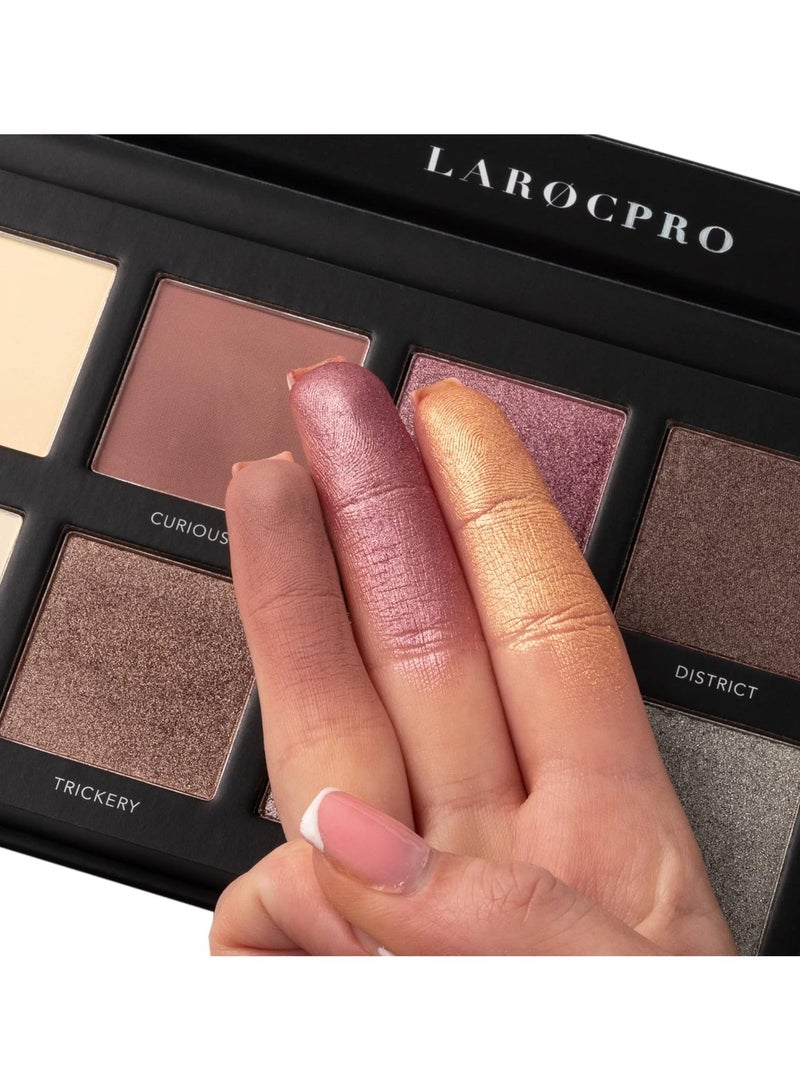 LAROC PRO Pandora's Box Eyeshadow Palette High Pigment Smokey Nude and Neutral Matte and Metallics Taupe Brown White Gold and Black Eyeshadow Eye Shadow Makeup Palette - Image 3