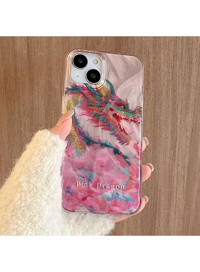 Zaboon Case For iPhone 12 Pro Creative Oil Painting Colorful Dragon TPU Shockproof Phone Case - Image 2