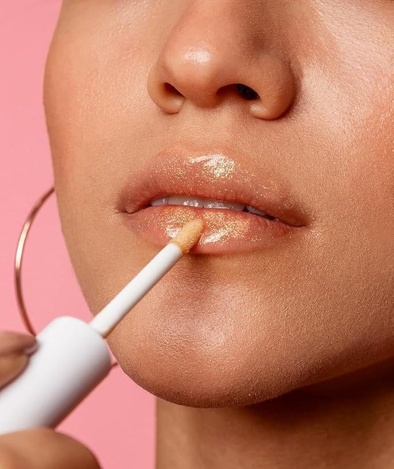 Lip Plumper Lip Gloss, Natural Lip Gloss Base Lip Care, Moisturizing & Reduce Fine Lines Lip Mask, Lip Plumping Gloss, Enjoy More Elastic Softer Fuller Lips, No Chapped Lips -5ML - Image 4