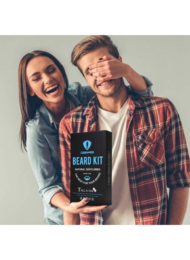Ceenwes - Beard Grooming Kit With Beard Oil Beard Wash Beard Balm Beard Growth Serum Unique Gifts Beard Growth Kit For Boyfriend - Image 1