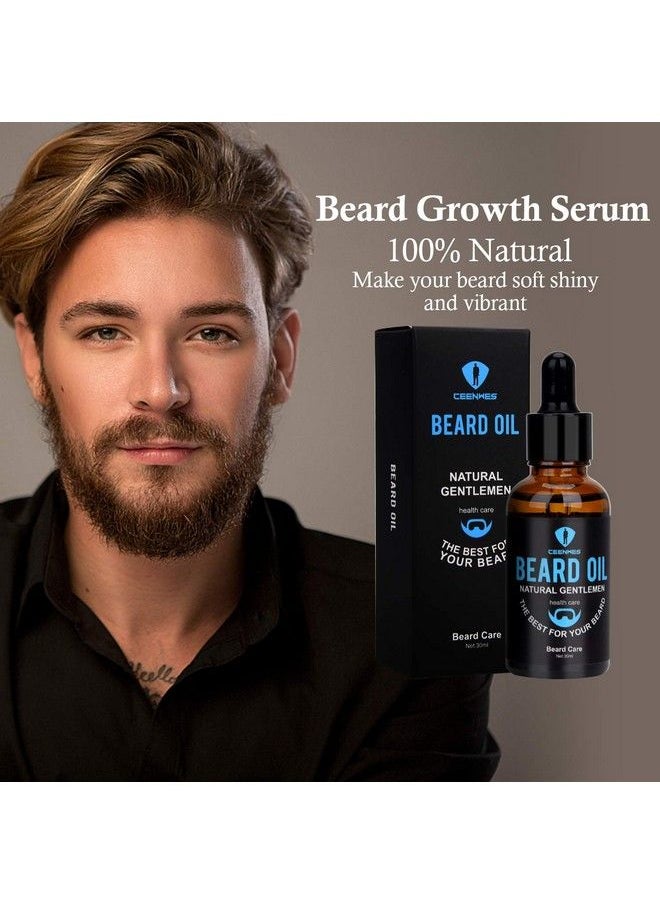 Ceenwes - Beard Grooming Kit With Beard Oil Beard Wash Beard Balm Beard Growth Serum Unique Gifts Beard Growth Kit For Boyfriend - Image 1