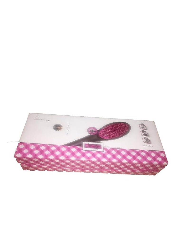 DSB - Thermal Straightening and Styling Hair Brush by DSP, Ceramic, Dark Beige/Tan - Image 1