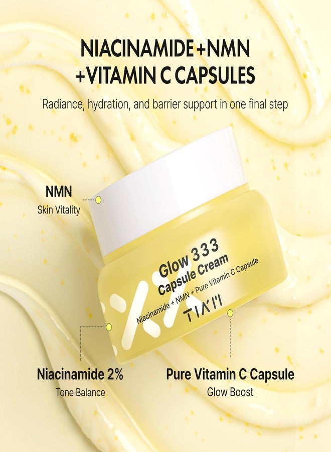 TIA'M TIAM Glow 333 Capsule Moisturizer, Vitamin C Capsule Formula with Niacinamide & NMN, Radiance Boosting Moisture Care for Dull & Uneven Skin, Lightweight Daily Hydration, 1.69 fl oz - Image 4