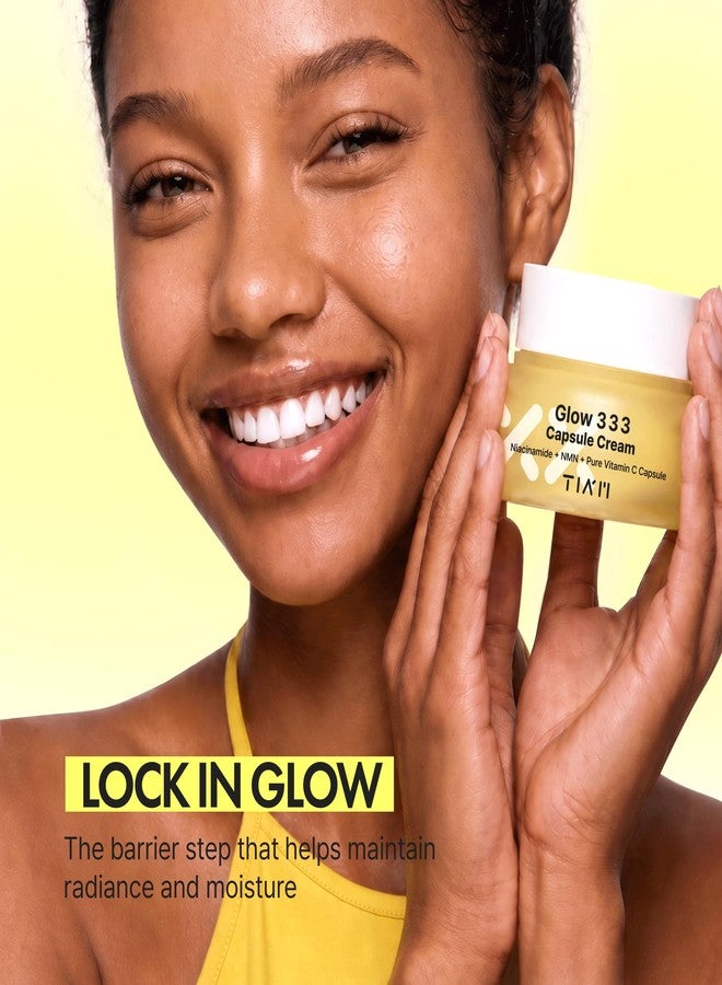 TIA'M TIAM Glow 333 Capsule Moisturizer, Vitamin C Capsule Formula with Niacinamide & NMN, Radiance Boosting Moisture Care for Dull & Uneven Skin, Lightweight Daily Hydration, 1.69 fl oz - Image 2