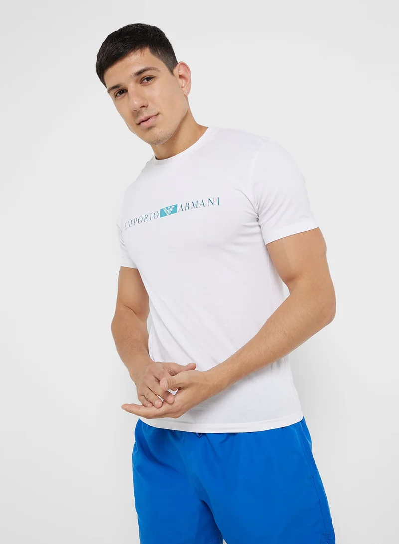 Beachwear Logo Crew Neck T-Shirt
