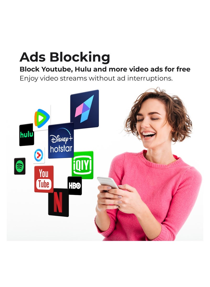 ديبر نتورك ديبر كونكت بيكو – جهاز VPN لامركزي وراوتر VPN ذكي فائق النحافة والخفة، تصفح آمن في المنزل وخارجه، اشتراك مجاني مدى الحياة، يزن 1.7 أونصة، بسرعة تصل إلى 100 ميجابت في الثانية - Image 3