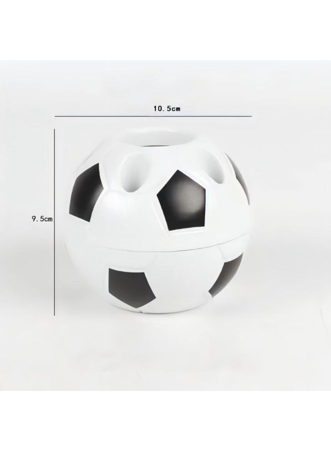 Plastic pen holder, soccer ball pen holder, multi-functional student pen holder, plastic storage pen holder, toothpaste and toothbrush storage box - Image 4