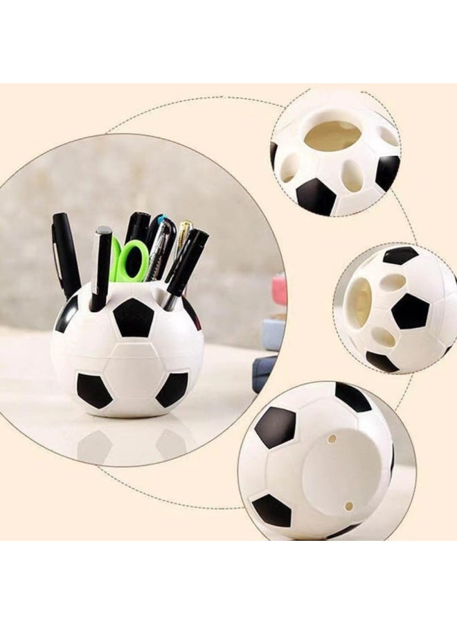 Plastic pen holder, soccer ball pen holder, multi-functional student pen holder, plastic storage pen holder, toothpaste and toothbrush storage box - Image 2