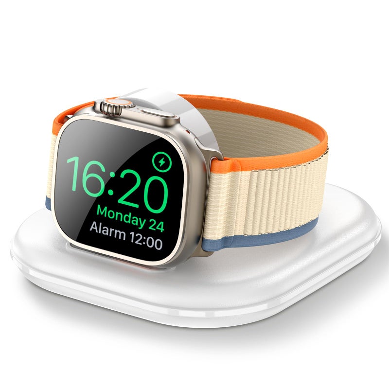 ZIKUREL for Apple Watch Magnetic Charging Dock - Fast Magnetic Charger Stand, Compatible with Apple Watch Series 2/3/4/5/6/7/8/9/10/Ultra 1 2, Supports Nightstand Mode, Portable Design for Travel - Image 1