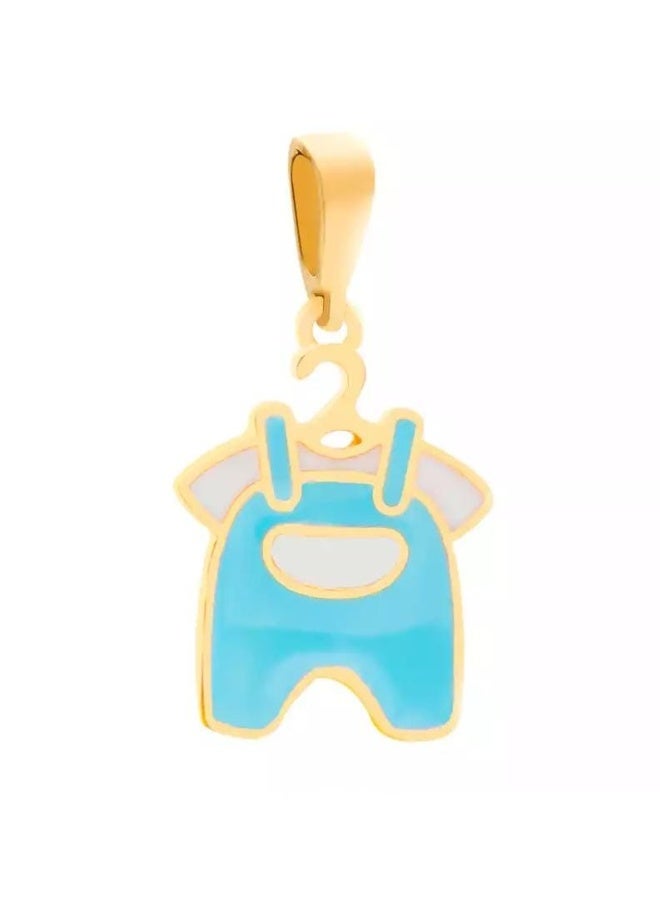 روبي آرت الذهب قلادة من الذهب الخالص عيار 18 قيراطًا مرصعة بالياقوت للأولاد - 0.83 جرام - Image 2