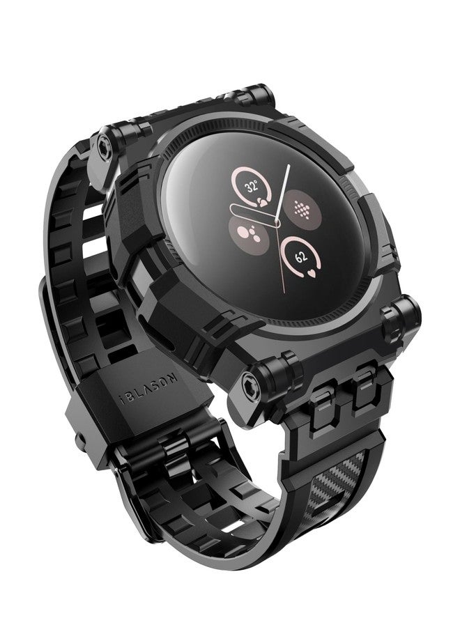 I-blason حافظة i-Blason Armorbox لساعات Google Pixel Watch 2 مع حزام - مضادة للخدش، قابلة للتعديل، مقاومة للصدمات، حزام رياضي واقي لساعات Pixel (2023/2022)، أسود - Image 1
