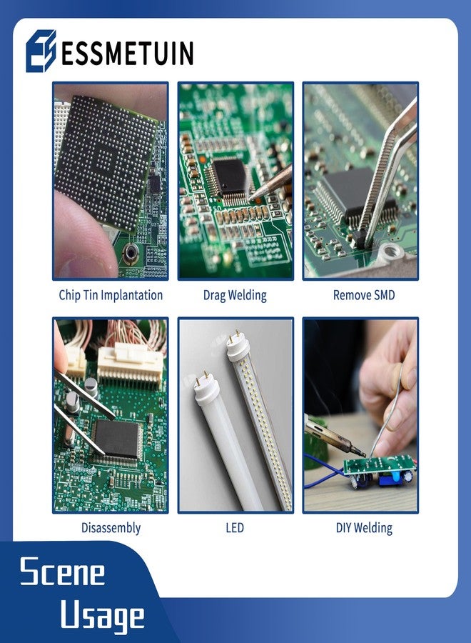 Essmetuin Solder flux for Electronics Soldering, No Clean Soldering Flux Paste & Desoldering Wick - Image 5