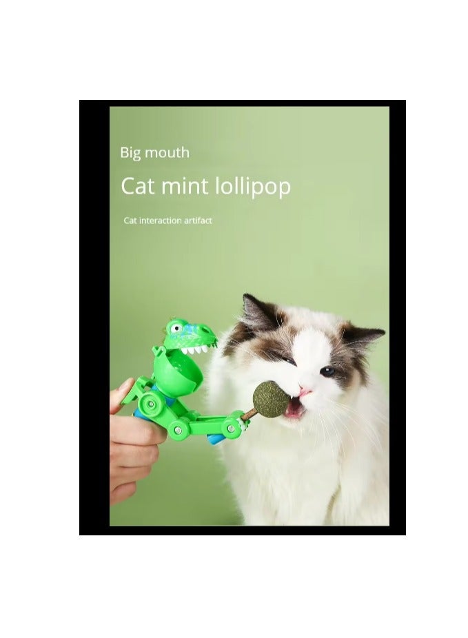 ألعاب القطط تيس - لعبة مصاصة النعناع للقطط - لعبة ديناصور بفم كبير مضحكة - Image 5