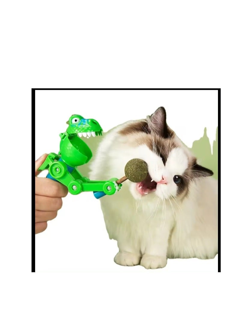 ألعاب القطط تيس - لعبة مصاصة النعناع للقطط - لعبة ديناصور بفم كبير مضحكة - Image 3
