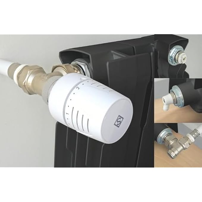 - SET WITH THERMOSTATIC HEAD T302 UNIVERSAL ANGLE COMPLETE. - Image 3